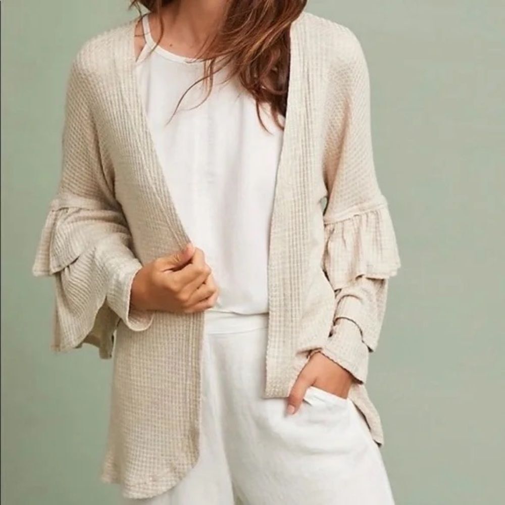 Anthropologie Cream Cardigan